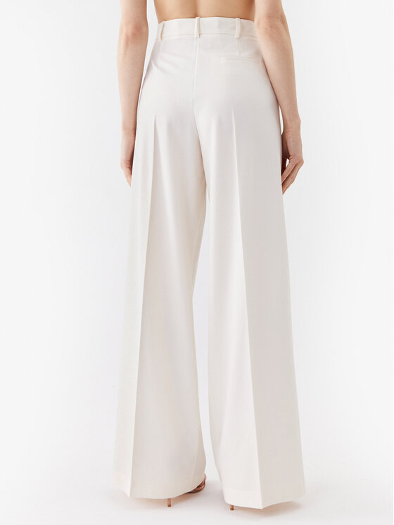 PINKO Pinko Hlače Prospero 100157 A0HO Bijela Loose Fit