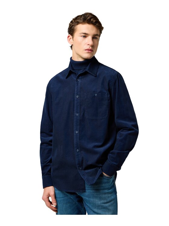 Wrangler Wrangler Koszula 112371527 Granatowy Regular Fit