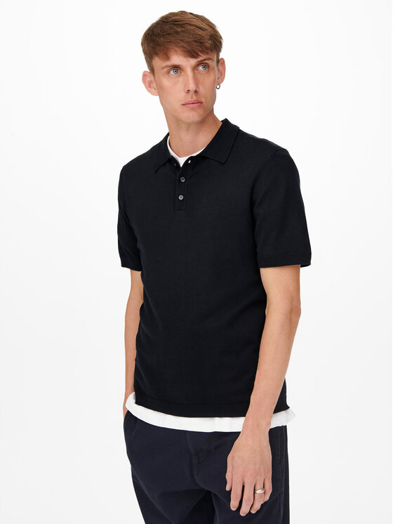 Only & Sons Polo Wyler 22022219 Tumši zils Regular Fit