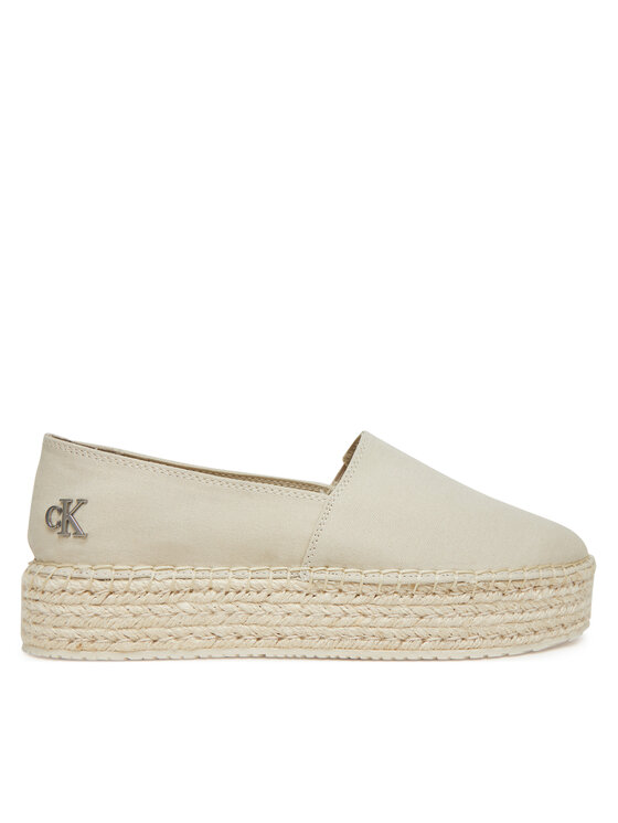 Calvin Klein Jeans Calvin Klein Jeans Espadrilles Flatform Esdparille Mg/Hdw YW0YW01737 Ekru