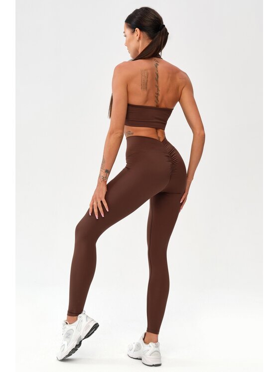 ROUGH RADICAL ROUGH RADICAL Leggings ZOYA PUSH-UP Marrone Slim Fit