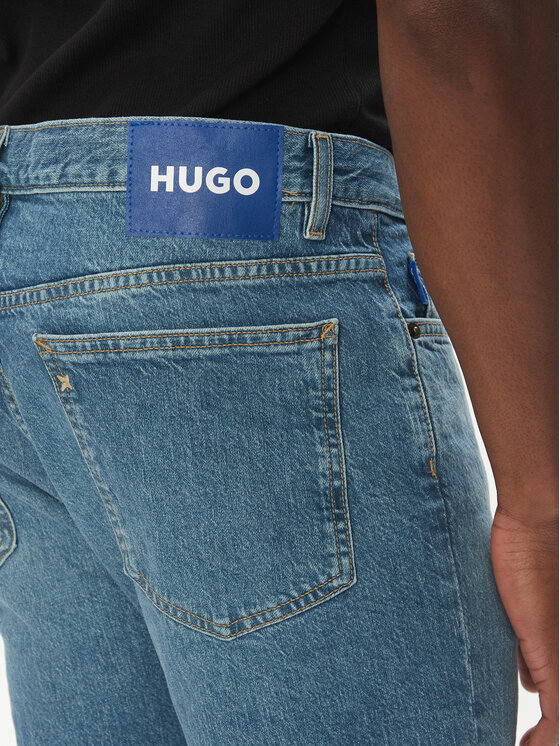 HUGO HUGO Blugi Ash 50541582 Albastru Regular Fit