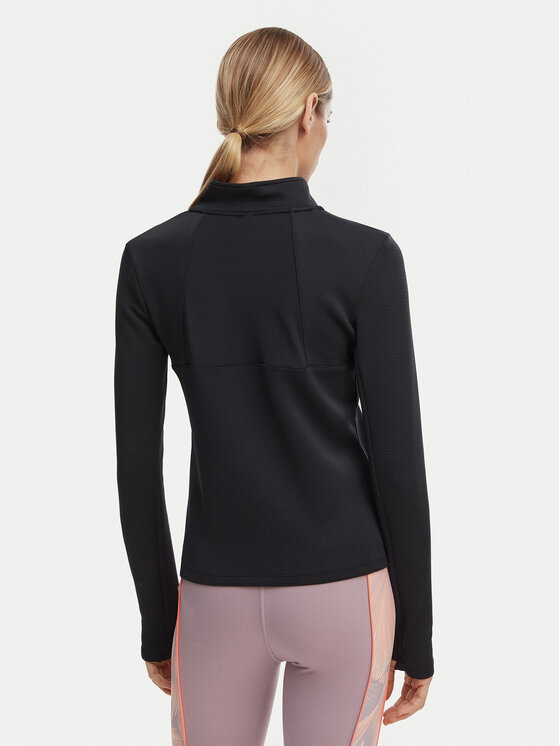 Roxy Roxy Тениска от техническо трико Waves Of Warmth Tech Top ERJFT05033 Черен Regular Fit