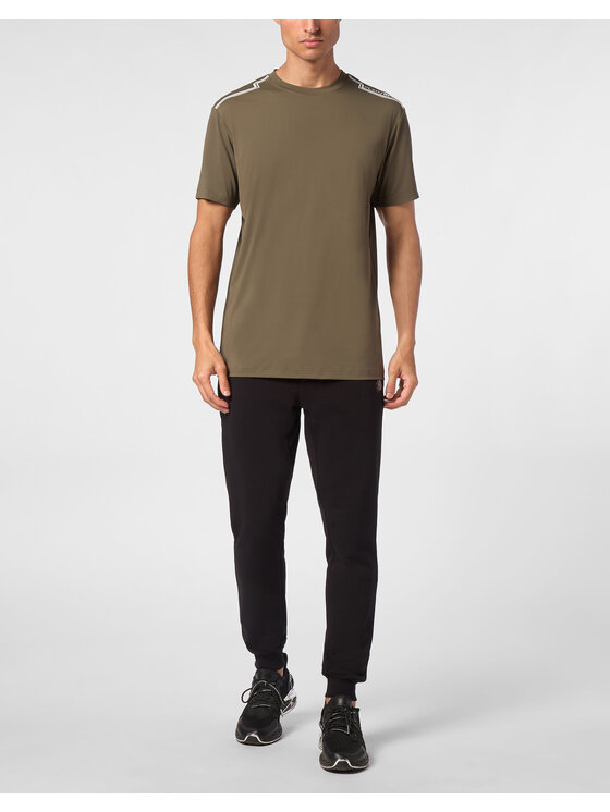Plein Sport Plein Sport T-Shirt 10215 Zielony Regular Fit
