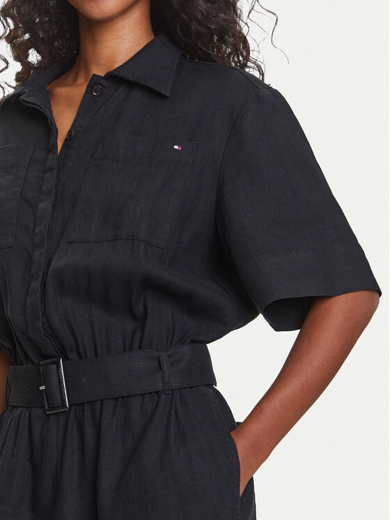 Tommy Hilfiger Tommy Hilfiger Ολόσωμη φόρμα Ess WW0WW47168 Μαύρο Regular Fit