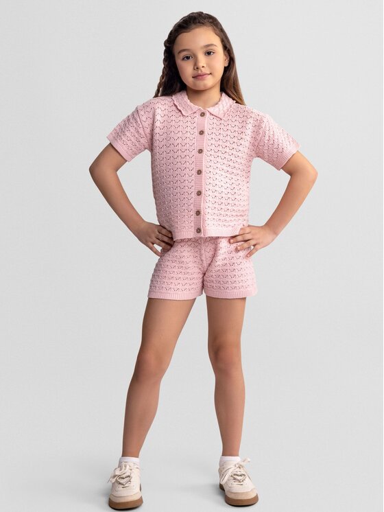 minoti minoti Zestaw 30KNIT150 Różowy Regular Fit