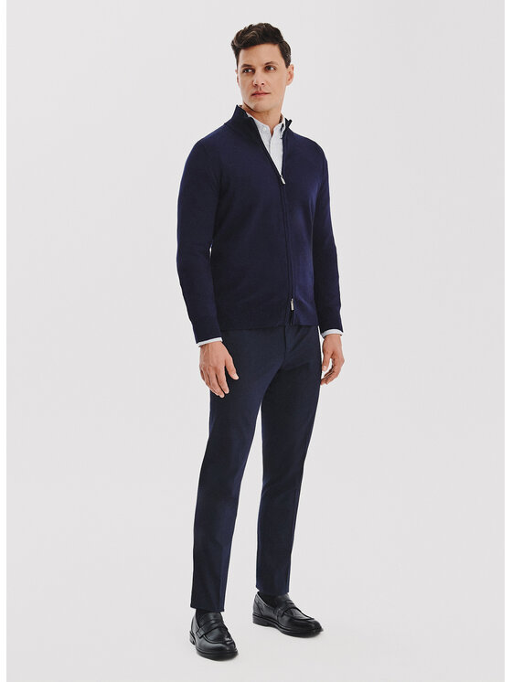 Pako Lorente Pako Lorente Sweter P25WF-2X-024 Granatowy Classic Fit
