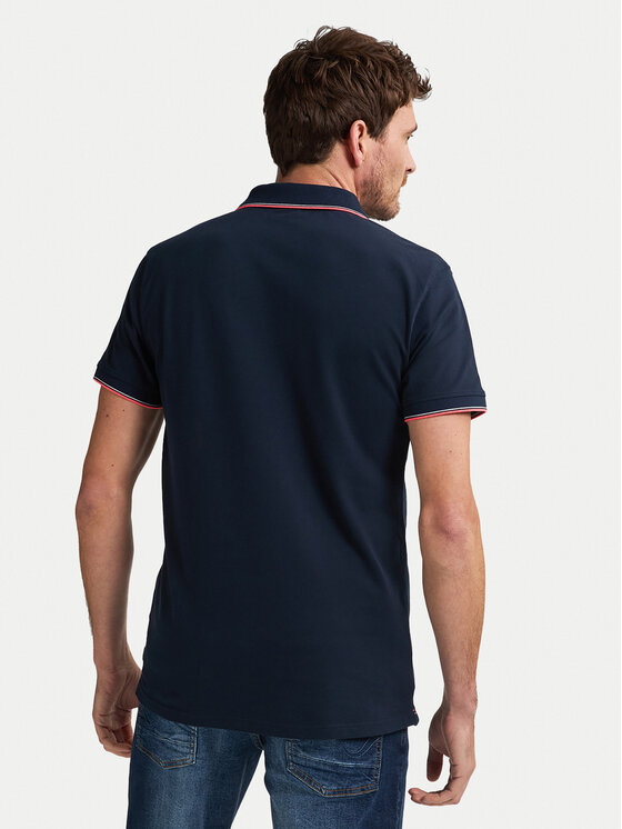 Petrol Industries Petrol Industries Polo M-ROS-POL003 Granatowy Regular Fit