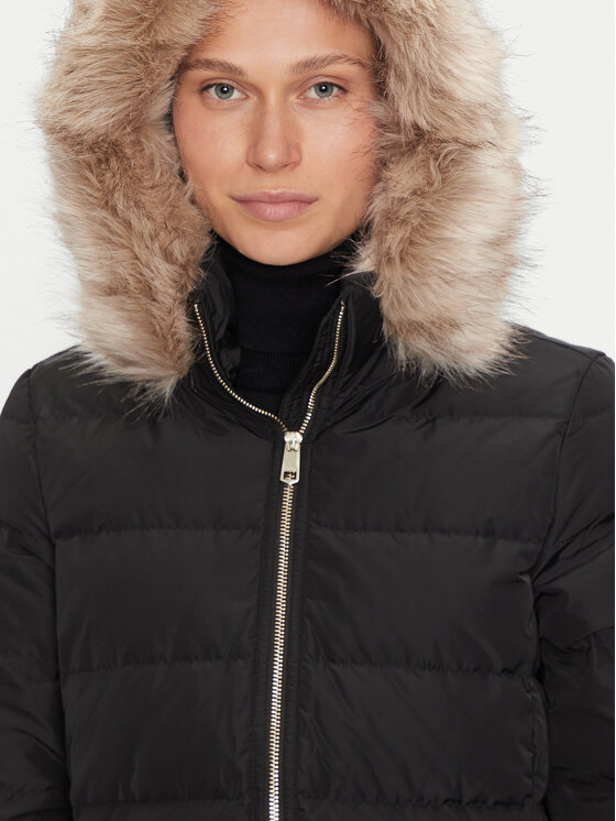 Tommy Hilfiger Tommy Hilfiger Vatovaná bunda Heritage WW0WW43234 Čierna Regular Fit