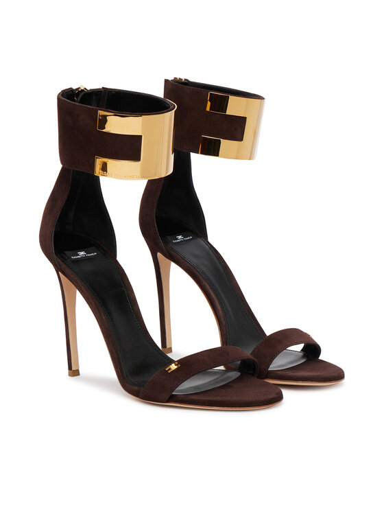 Elisabetta Franchi Elisabetta Franchi Sandały SA-91L-62E2-V600 Brązowy ciemny