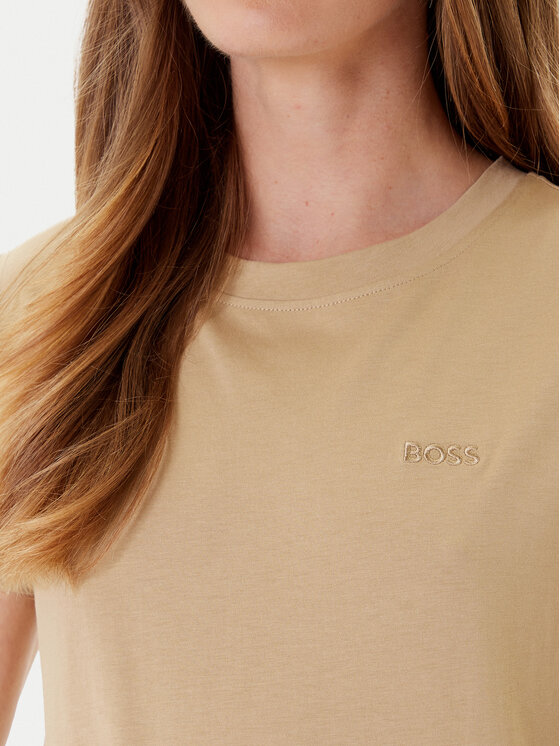 BOSS BOSS T-särk C_Esogo_1 50506973 Beež Slim Fit