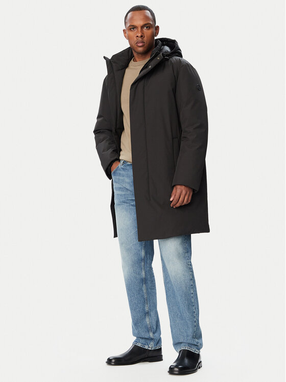 BOSS BOSS Пухено яке C-Delio 505685113 Черен Regular Fit