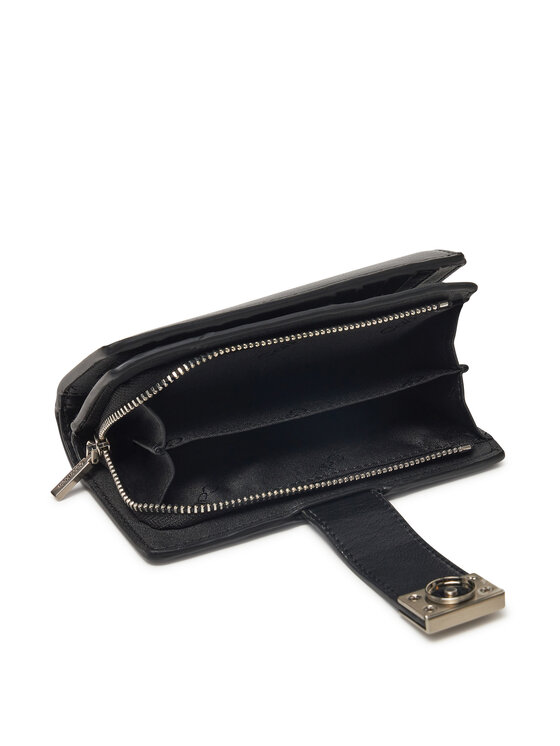 Calvin Klein Calvin Klein Дамски портфейл Hardware Snap Medium Bifold K60K612961 Черен