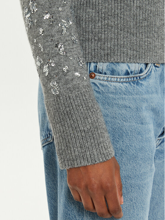 OUI OUI Megztinis 89197 1240107 Pilka Relaxed Fit