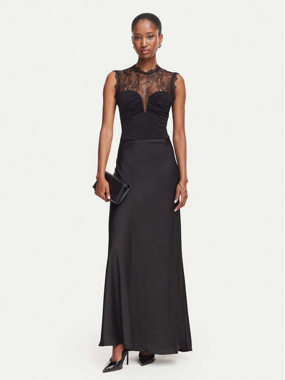 Rinascimento Rinascimento Abendkleid CFC0130478003 Schwarz Slim Fit