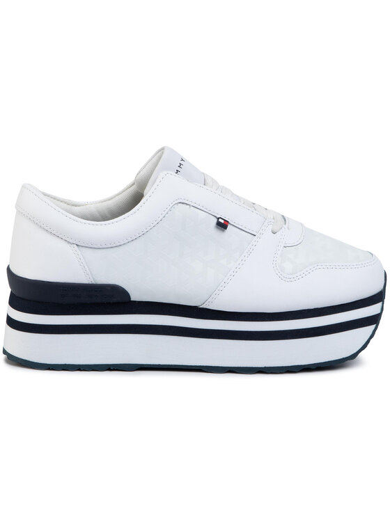 tommy hilfiger striped flatform sneaker