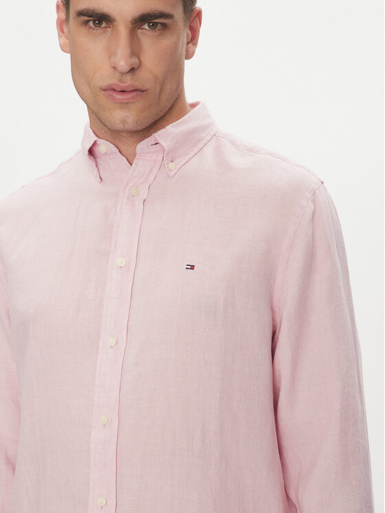 Tommy Hilfiger Tommy Hilfiger Koszula MW0MW34602 Różowy Regular Fit