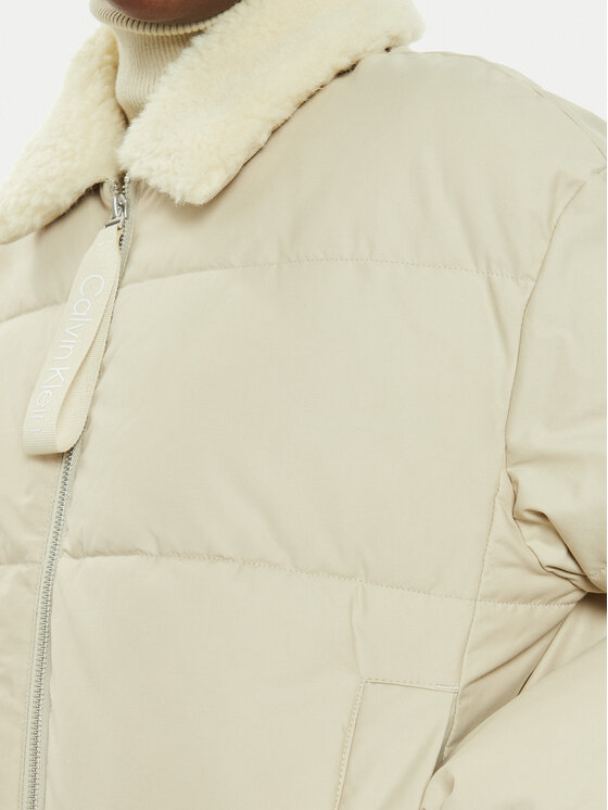 Calvin Klein Jeans Calvin Klein Jeans Зимова куртка Aviator J20J224121 Бежевий Relaxed Fit