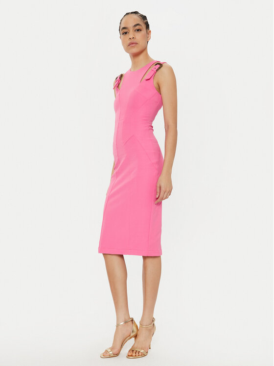 Versace Jeans Couture Versace Jeans Couture Sukienka koktajlowa 78HAO913 N0356 Różowy Regular Fit