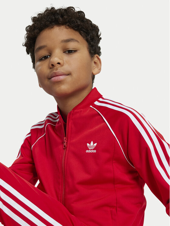adidas adidas Bluza adicolor IX7629 Czerwony Regular Fit