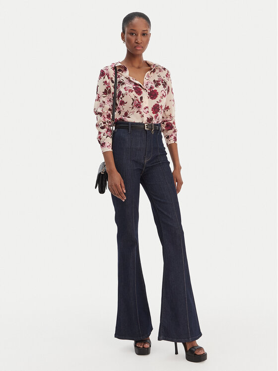 Guess Guess Сорочка W6RH73 WDW82 Бежевий Regular Fit