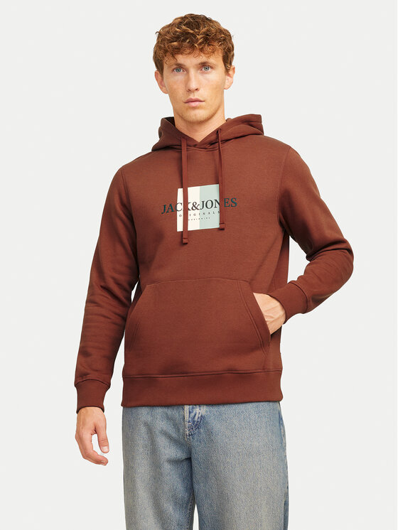 Jack&Jones Felpa 12262513 Marrone Regular Fit, taglia : L