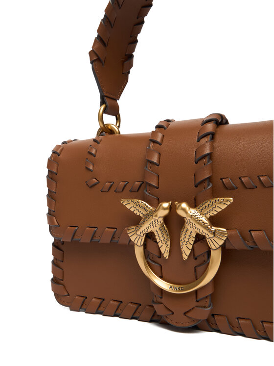 PINKO PINKO Handtasche Love One Mini Cl. AI 25-26 PLTT 100059 A2OR Braun