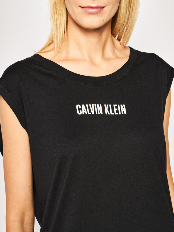 Calvin Klein Swimwear Calvin Klein Swimwear Rochie de plajă Intense Power KW0KW01008 Negru Regular Fit