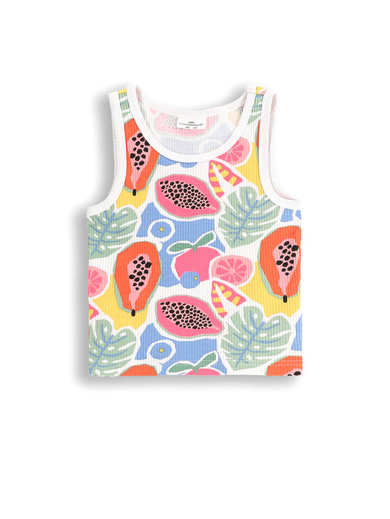 Coccodrillo Coccodrillo Top WC5143302TGJ Kolorowy Slim Fit