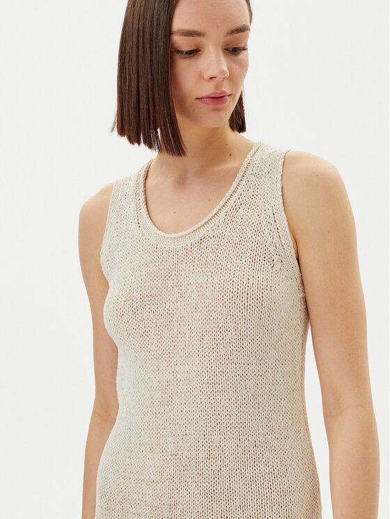 Marc O'Polo Marc O'Polo Pletena obleka 503 5136 67029 Bež Slim Fit