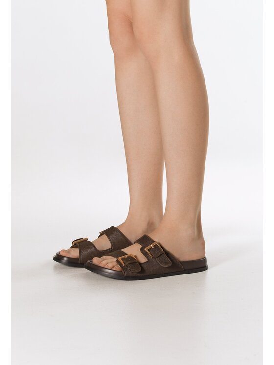 Estro Estro Παντόφλες ER00117197 Μαύρο