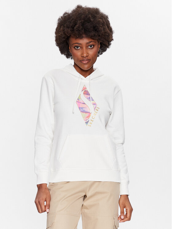 Skechers Skechers Sweatshirt Watercolor WHD84 Weiß Regular Fit