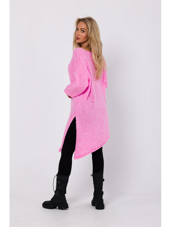 Made of Emotion Made of Emotion Sweter M769 Różowy Modern Fit