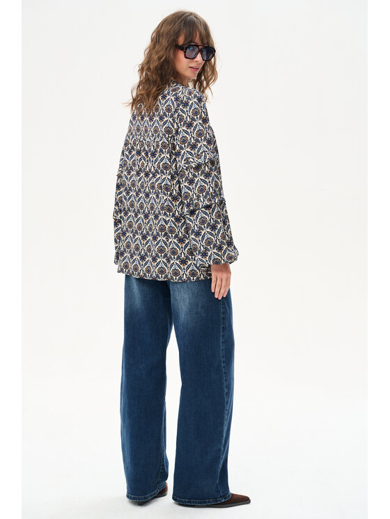 blue shadow blue shadow Bluzka Maddy Granatowy Regular Fit