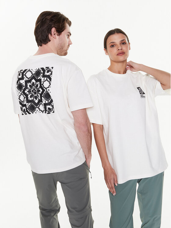 Jack Wolfskin Jack Wolfskin Technisches T-Shirt Unisex Eschenheimer Back 1809081 Weiß Regular Fit
