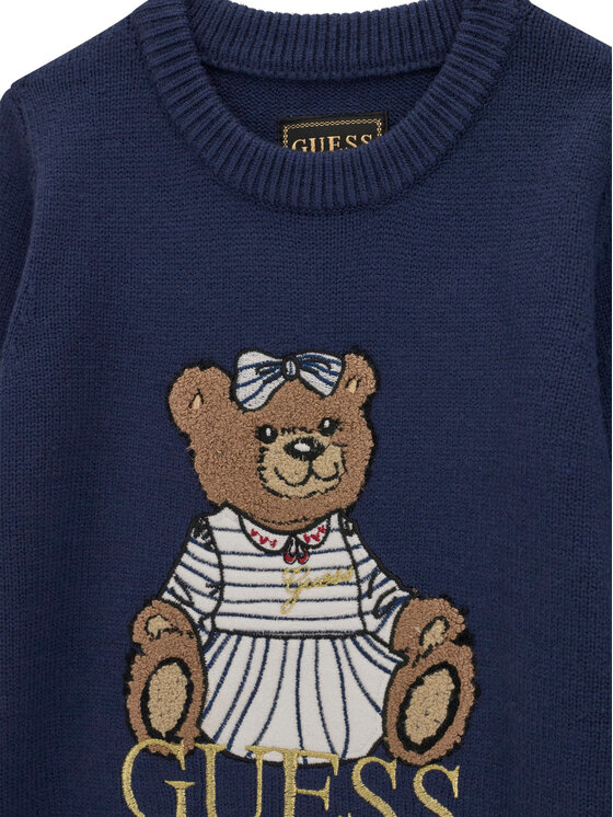 Guess Guess Трикотажна сукня K6BK08 Z1308 Cиній Regular Fit