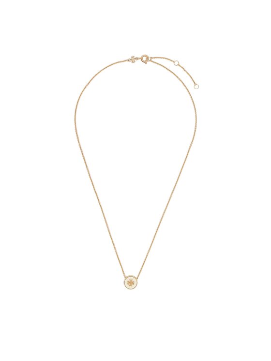 Colier Tory Burch Kira Enamel Pendant 90549 Alb