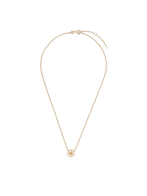 Tory Burch Kaklarota Kira Enamel Pendant 90549 Balts