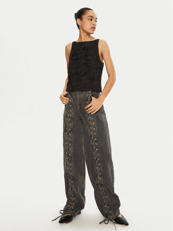 ROTATE ROTATE Top 113614 Negru Regular Fit