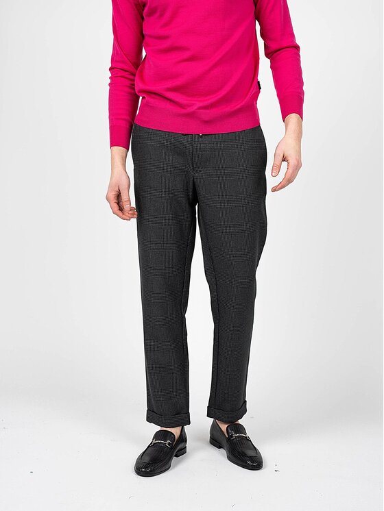 Tommy Hilfiger Tommy Hilfiger Kalhoty z materiálu MW0MW14947 | Prince Šedá Regular Fit