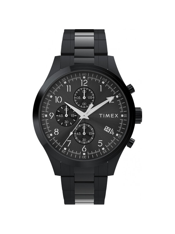 Timex Timex Zegarek TW2Y01600 Czarny