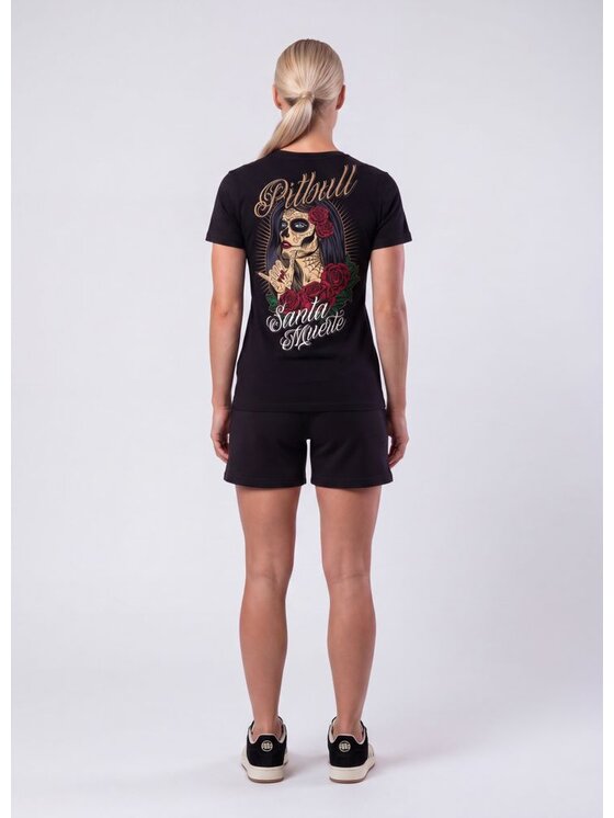 PITBULL PITBULL T-Shirt SANTA MUERTE Czarny Regular Fit