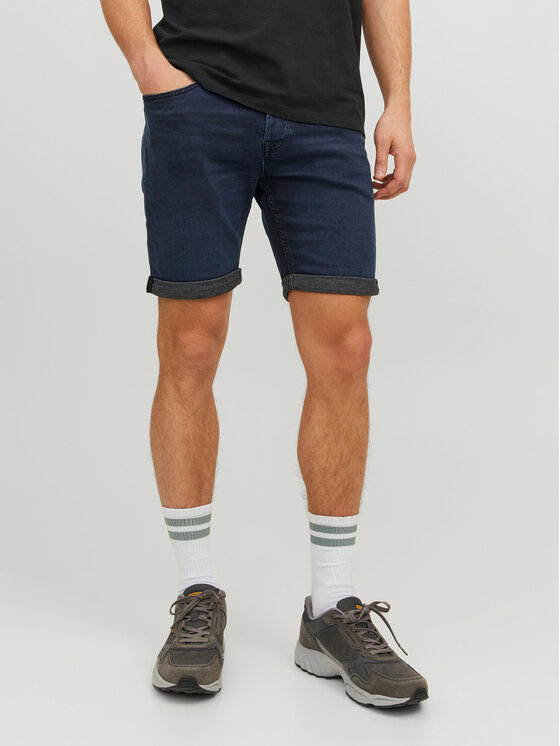 Jack & Jones Jack & Jones Τζιν σορτσάκια Rick 12223678 Σκούρο μπλε Regular Fit