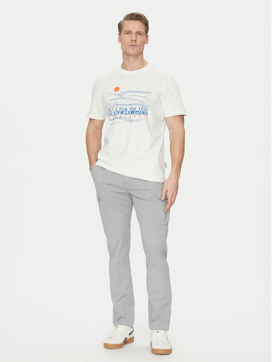 Napapijri Napapijri Spodnie materiałowe NP0A4IDQH621 Szary Regular Fit