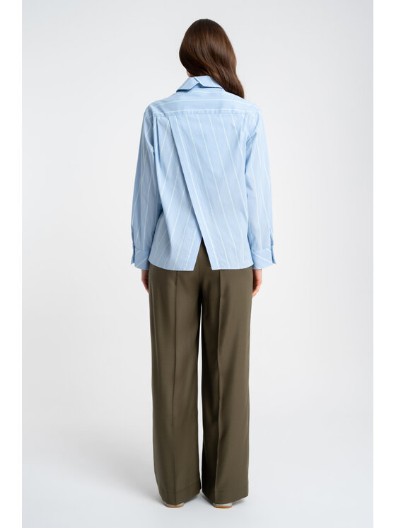 CLICK CLICK Παντελόνι υφασμάτινο 30-344 Χακί Loose Fit