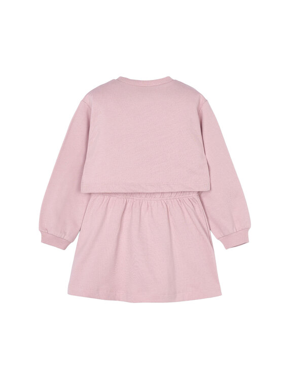 Mayoral Mayoral Komplet bluza i sukienka 4927 Różowy Regular Fit