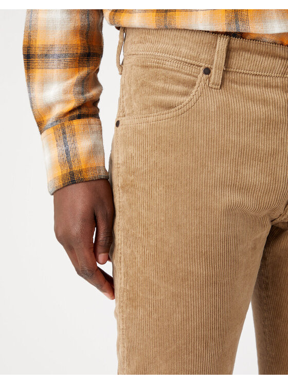 Wrangler Wrangler Pantaloni di tessuto W18SA2M24 Beige Slim Fit