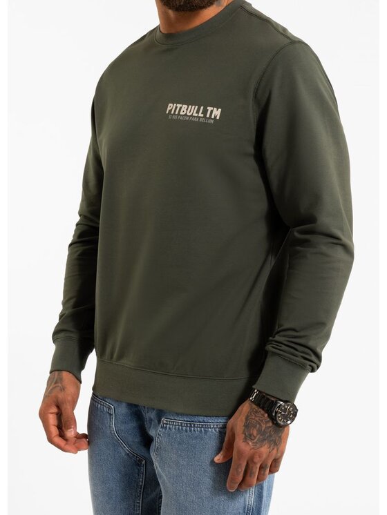 PITBULL PITBULL Bluza PARA BELLUM Zielony Regular Fit