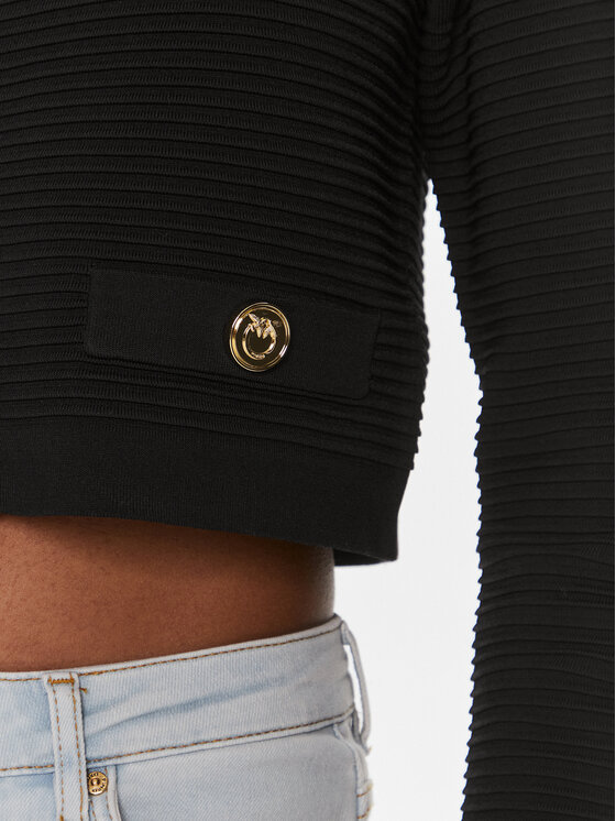 PINKO Pinko Ζακέτα Ciliegio 102881 A1LK Μαύρο Regular Fit