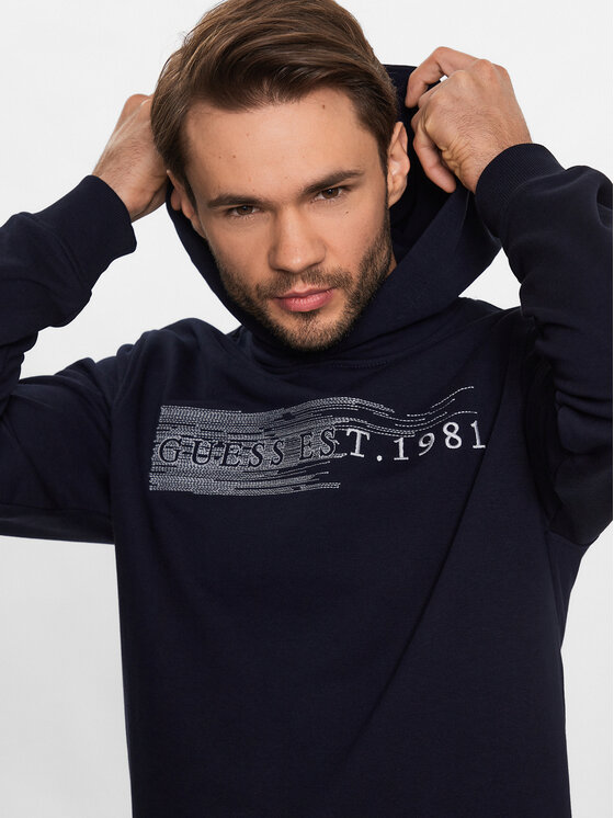 Guess Guess Pulóver Beau M3YQ36 KBK32 Sötétkék Regular Fit
